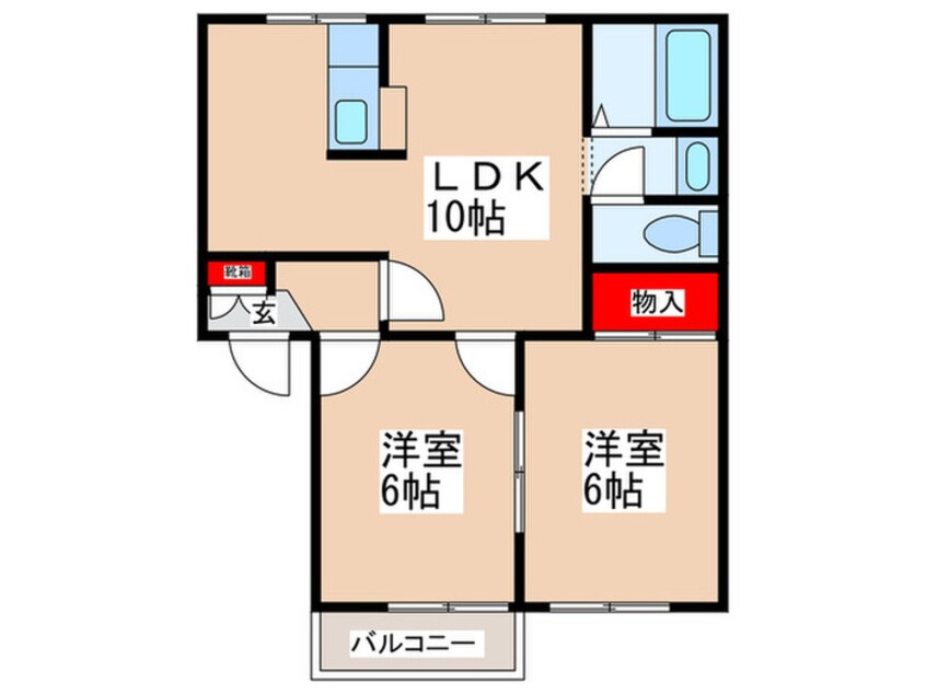 間取図 ドエルミナモトB