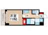 ソライエアイル新河岸 1Kの間取り