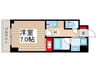 ソライエアイル新河岸 1Kの間取り