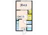 Sメゾン 1DKの間取り