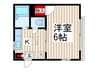 ハイツアケボノＢ 1Kの間取り