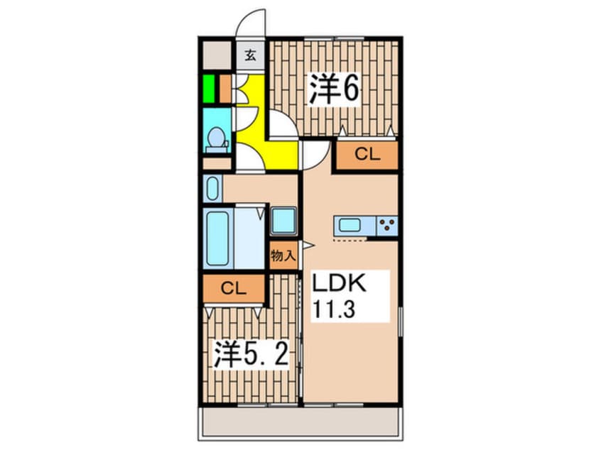 間取図 ｃａｓａ　ｖｅｒｄｅ