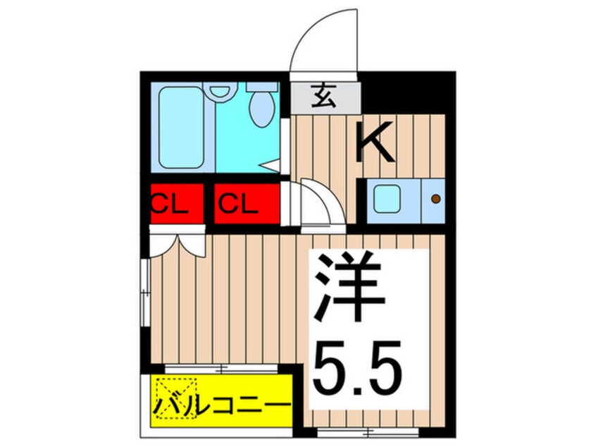 間取図 ビュ－パレス西亀有