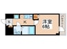GENOVIAお花茶屋Ⅱskygarden 1Kの間取り