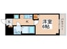 GENOVIAお花茶屋Ⅱskygarden 1Kの間取り
