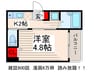 キューブ船堀 1Kの間取り