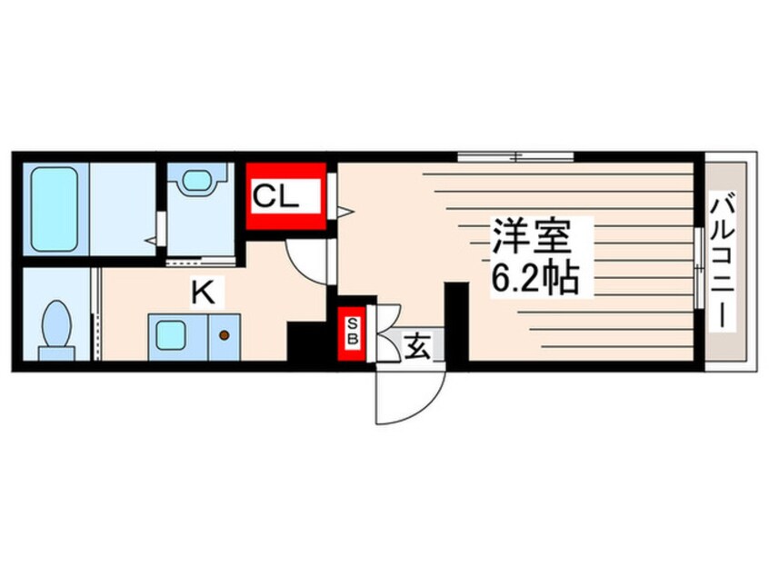 間取図 キューブ船堀