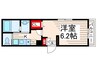 キューブ船堀 1Kの間取り