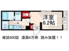 キューブ船堀 1Kの間取り