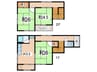 二葉2丁目戸建て 3Kの間取り