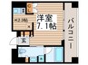 パ－クアクシス御茶ノ水ステ－ジ 1Rの間取り