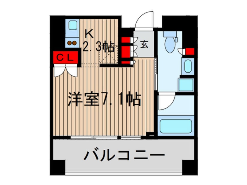 間取図 パ－クアクシス御茶ノ水ステ－ジ