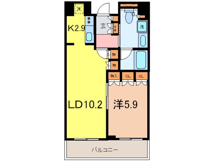 間取図 パ－クアクシス御茶ノ水ステ－ジ