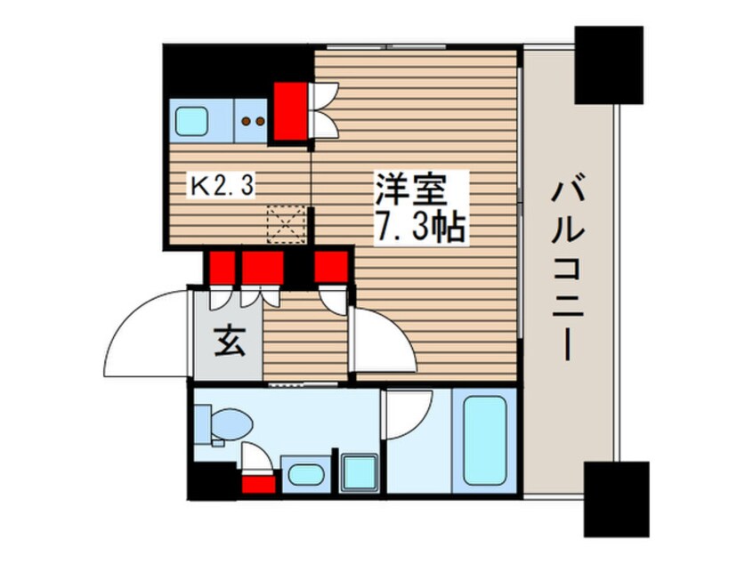 間取図 パ－クアクシス御茶ノ水ステ－ジ