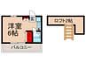 欅館 1Rの間取り