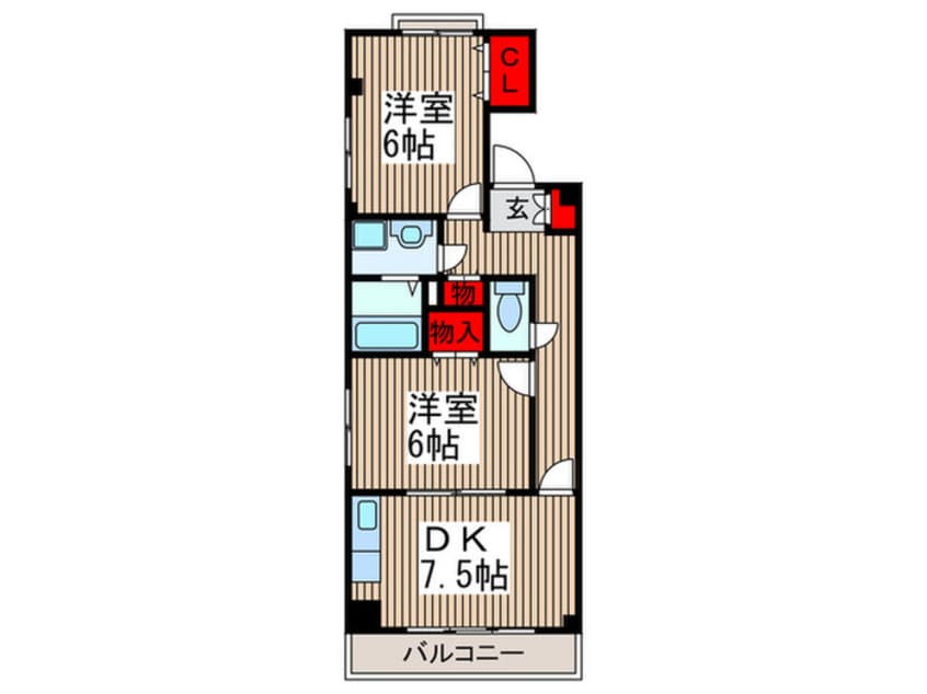 間取図 フロレスタⅡ
