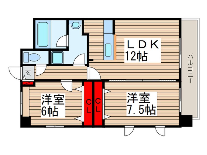 間取図 グレースコート市川妙典