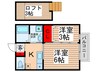 フォレストコ－ト 2Kの間取り
