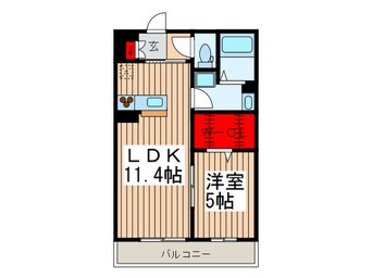 間取図 リブリ・ＳＡＫＵＲＡ１５