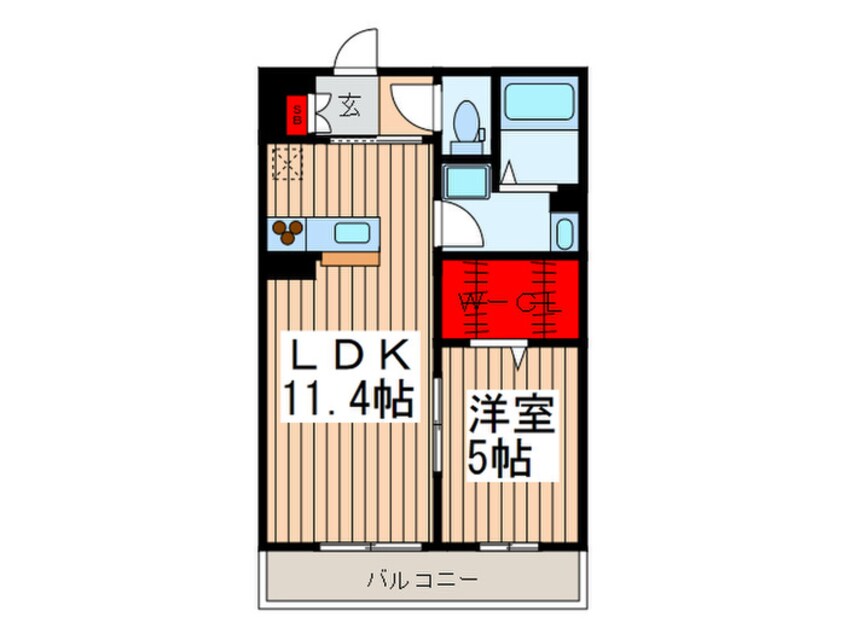 間取図 リブリ・ＳＡＫＵＲＡ１５