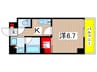 ザ・パークハビオ住吉 1Kの間取り