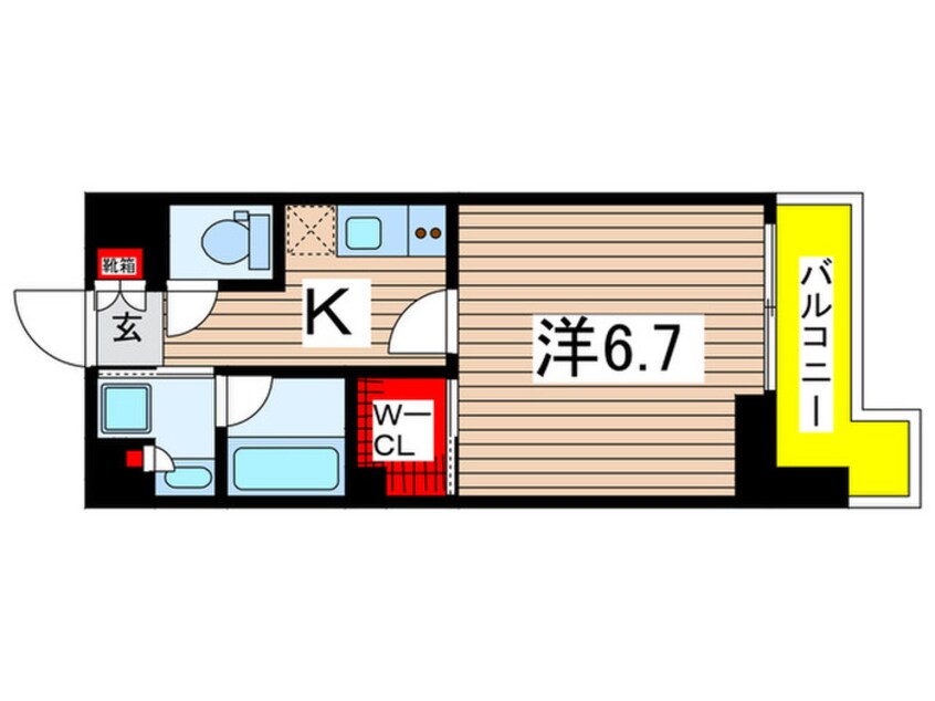 間取図 ザ・パークハビオ住吉