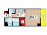 ザ・パークハビオ住吉 1Kの間取り