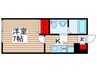 Ｔｒｉｎｉｔｙ松戸 1Kの間取り