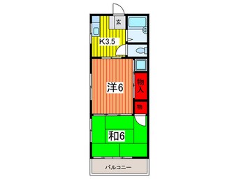 間取図 第2シャトー矢田