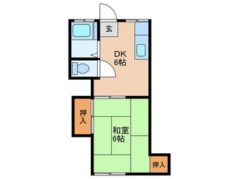 間取図 平坪アパート