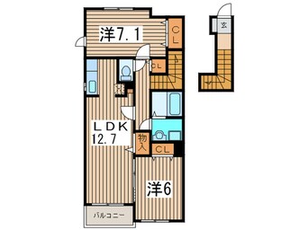 間取図 ミルレ－ヴ