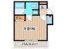 アザレ岡上 1Rの間取り