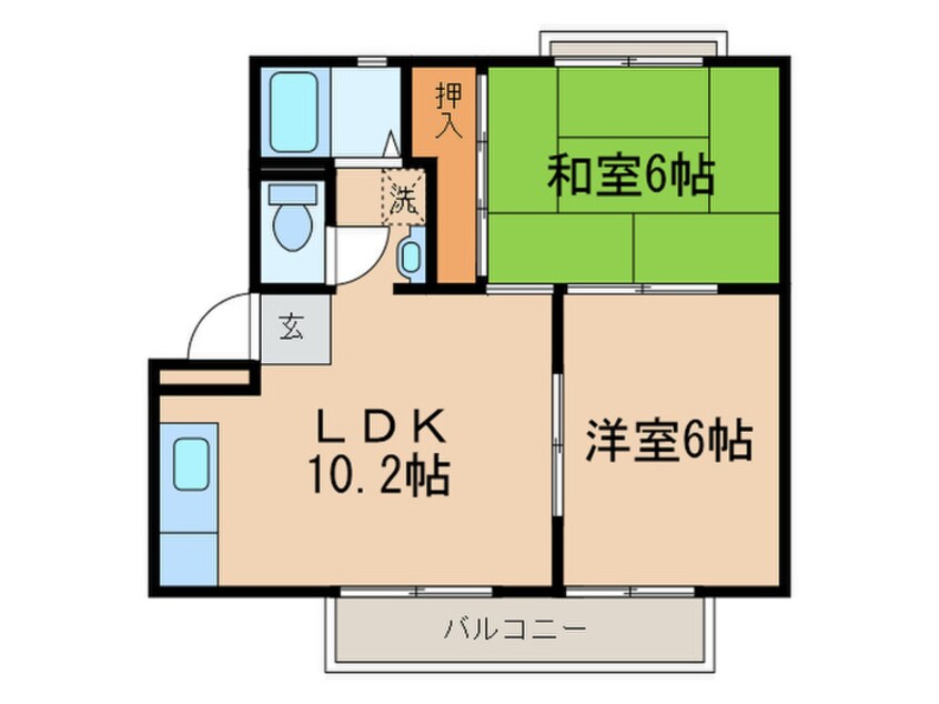 間取図 いろはにほっと館Ａ棟