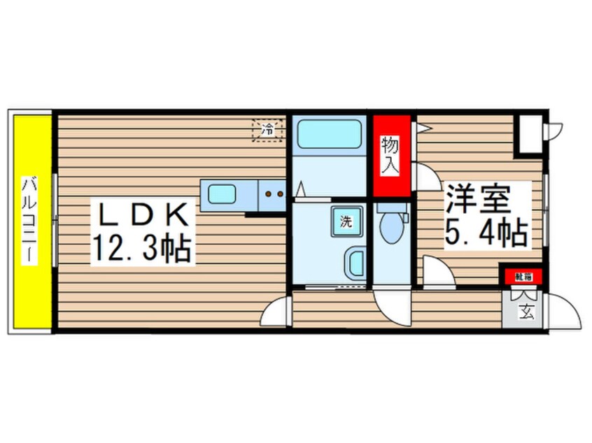 間取図 ビューアイランド弐番館