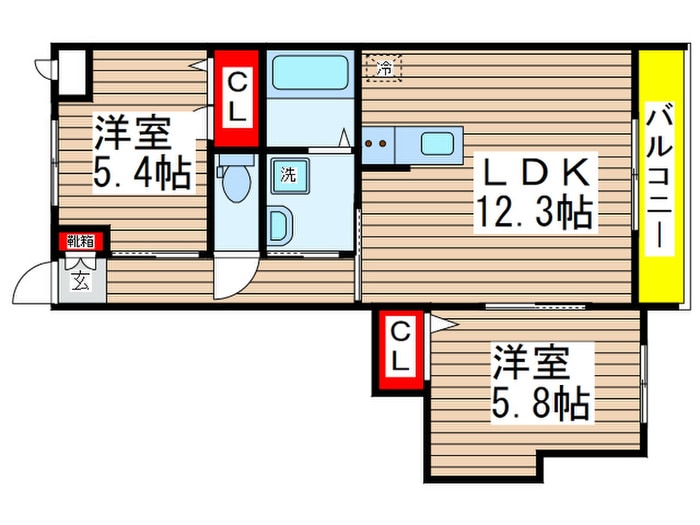 間取り図 ビューアイランド弐番館