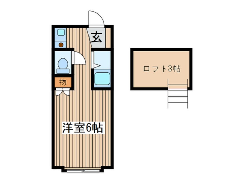 間取図 ハイツ　ポストサイド