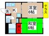 タウンコ－ト志津 2Kの間取り