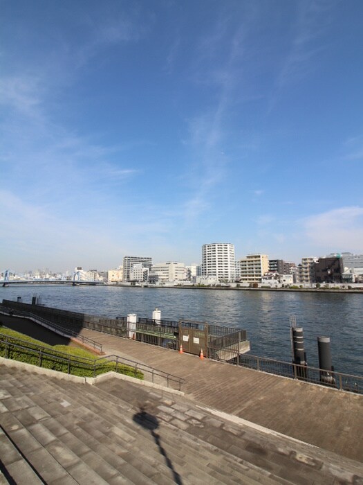 隅田川遊歩道(公園)まで500m デイジーコート日本橋浜町