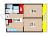 エトワール末広 2DKの間取り