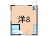 グリ－ンハイツ 1Rの間取り