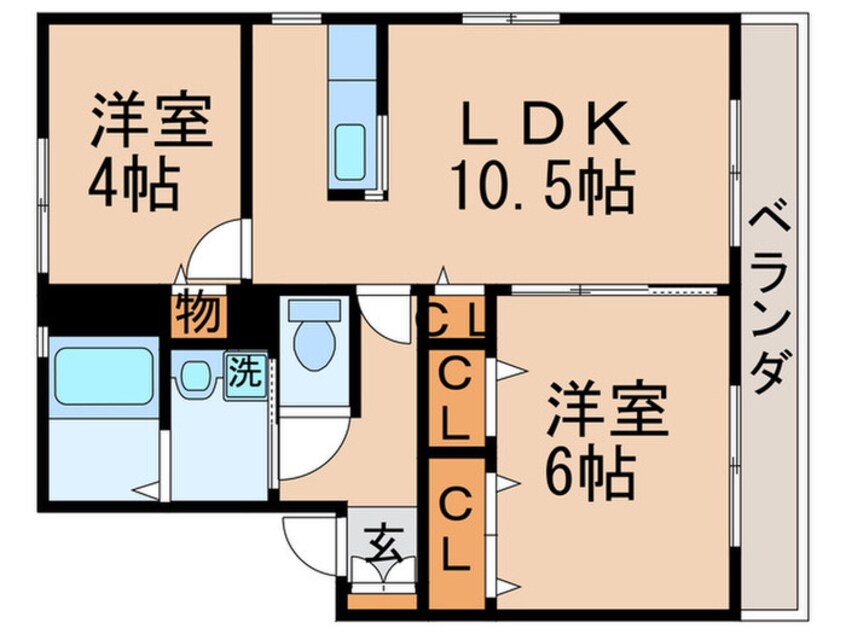 間取図 グレイスコート水元公園B