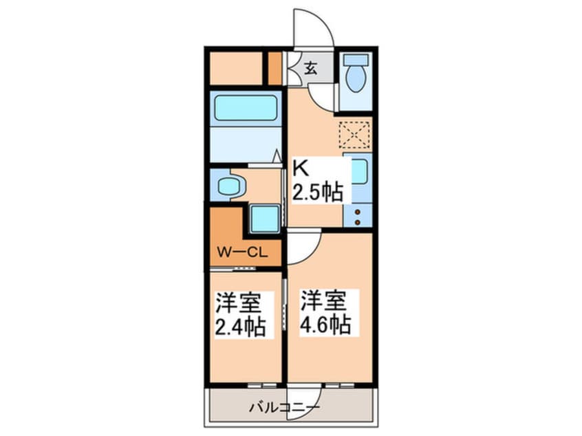 間取図 ｸﾞﾗﾝﾄﾞｺﾝｼｪﾙｼﾞｭ宮崎台(306)