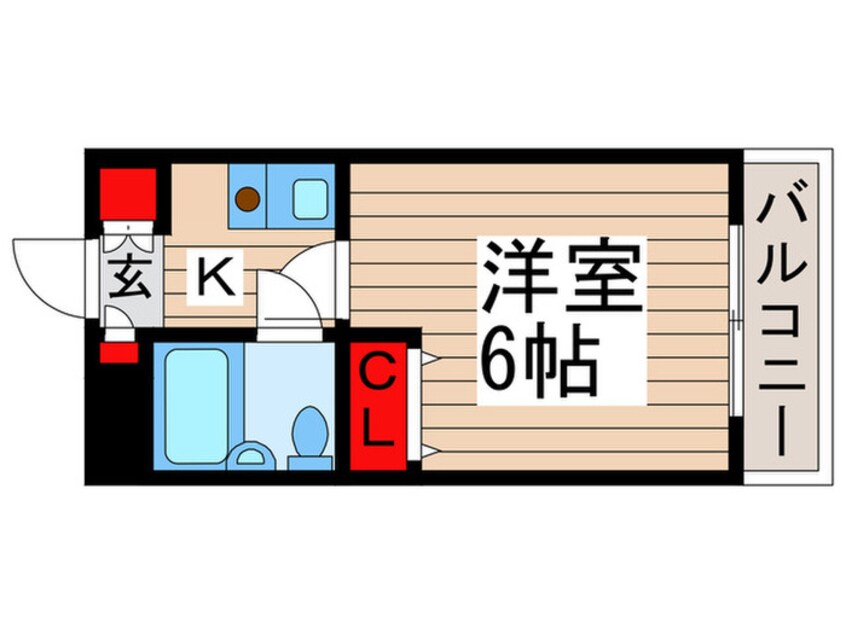 間取図 ロ－ズガ－デンＡ７１番館