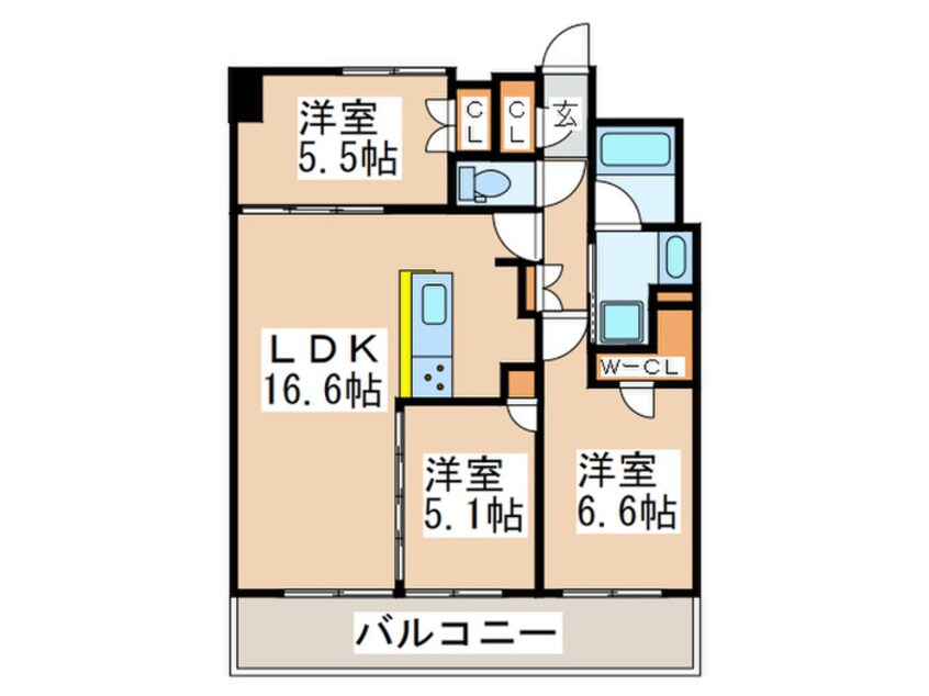 間取図 サムティレジデンス藤が丘