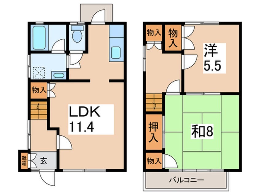 間取図 岩崎ハイツ
