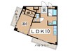 コ－ポネモト 1LDKの間取り
