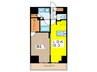 HAMACHO APARTMENTS 1LDKの間取り