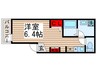 MELDIA行徳 1Rの間取り