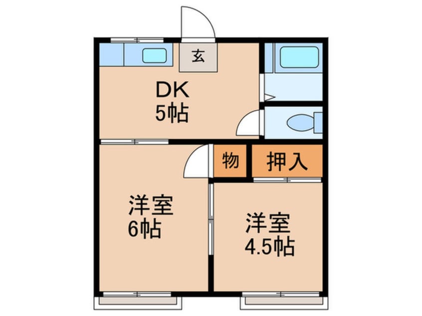 間取図 グリ－ンハイツ
