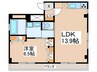 醍醐マンション 1LDKの間取り